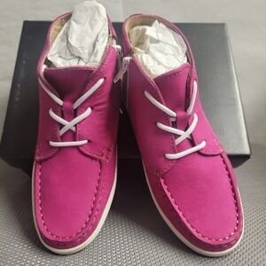 New‎ Marc Joseph Size 12.5 Kids West Houston Bootie Pink Nubuck Leather